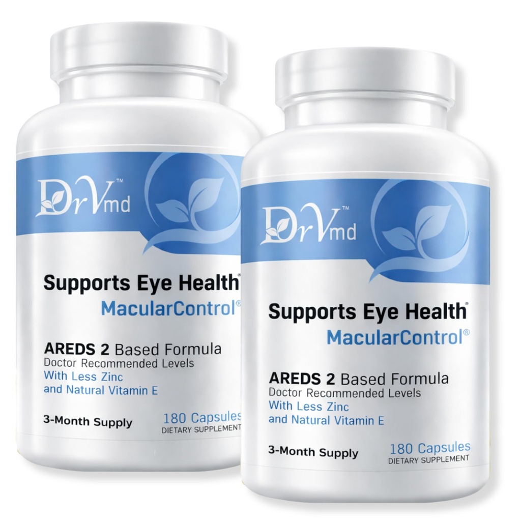 Makulárne kontrolné AREDS 2 Očné vitamíny + luteín 10 mg + Zeaxantín 2 mg, 25 mg zinku, vitamín C & Natural E