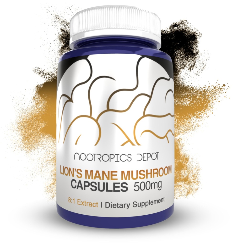 Nootropics Depot Lions Mane Mushrom Capsules 