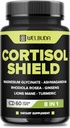 8in1 Cortisol Shield - Ashwagandha a horčík, Rhodiola Rosea, Lions Mane, Gingsen, a 3 Ďalšie - Relaxácia a odpočinok Nočná podpora a vyváženie nálady - 60 Počet