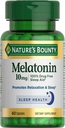 Nature's Bounty Melatonin, 100% Drug-free sleep aid, Dietary Supplement, 10 mg, 60 grófov