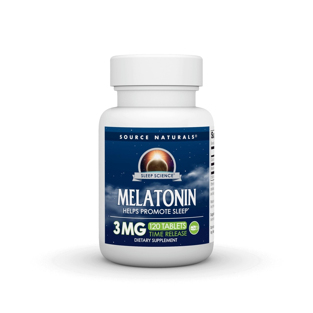 Zdroj Naturals Time Released Melatonin* - 3 mg, 120 tabliet