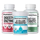 CHOICE Gut Guardian Bundle: Advanced Bloating & Digestion Support with 60 Million Probiotic, Digestive Enzymes & Bloat + Gas Probiotic - Daily Gut Health Support for Women and Men