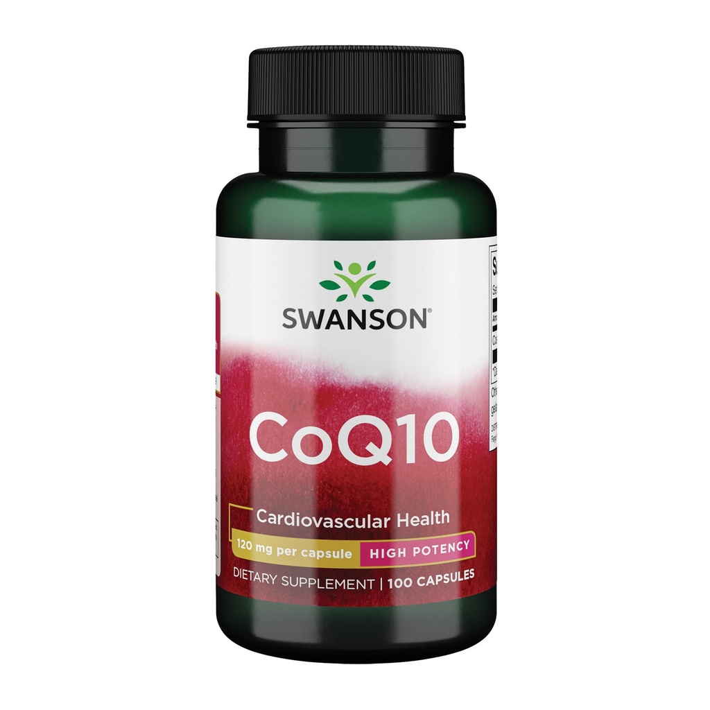 Swanson CoQ10 - Pomáha podporovať zdravie srdca, energetickej podpory, & Aids celkový kardiovaskulárny systém zdravie - pomáha udržiavať koenzým Q10 doplnok - (100 kapsúl, 120 mg každý)