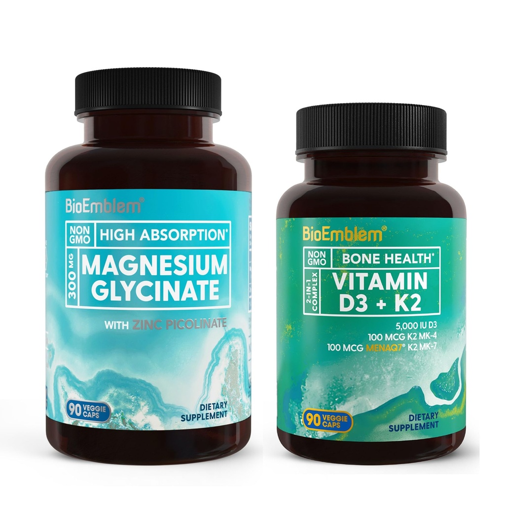 Bioemblém horečnatý Glycinát so zinkom a vitamínom D3 K2