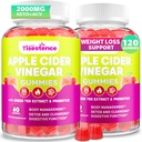 Appetite Suppressant Supplement| Akkermansia Function| Apple Cider Vinegar Gummies with Green Tea Extract, Probiotic for Fat Burner, Detox Cleanse, Metabolism, Energy & Digestive Health, 120 Gummies