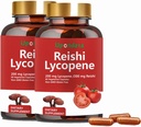 Lykopén Kapsule, Natural Lycopene 200 mg s Organic Reishi Mushroom 200 mg Supplement for Prostate Health and Immune Support - Gluten-free, Non-GMO, 60 Kapsule (2 balenia)