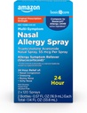 Amazon Basic Care Multi-Symptom Triamcinolón Acetonid Nosný Alergický sprej, 55 mcg, 0.57 fl oz (Pack of 2)