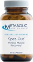 Metabolic Maintenance Spaz-Out - Electrolyte Mineral Complex for Workout, Preworkout + Muscle Recovery Supplement - Magnesium, Potassium, Zinc, Boron + Chromium (90 Capsules)