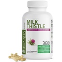 Bronson Milk Thistle Silymarin Marianum & Dandelion Root Health Support, Antioxidant Support, Detox, 360 Kapsule