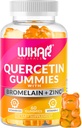 Quercetin Gummies - Quercetin 500 mg s hypromelínom, zinkom, vitamínom C&D3 - Quercetin Gummy doplnky pre imunitnú podporu a alergiu - Imunita posilňovacie vitamíny doplnok 