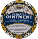 Rawleigh Medicated Ointment: 4.5 oz Blue Tin, Adults & Kids: Topical Chest Rub for Cold, Nasal Congestion, Minor Aches and Pain, with Camphor, Menthol & Eucalyptus, Non-Greasy Formula - Pack of 1