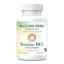 Dr. Clark Betaine HCL Supplement with Pepsin, 800mg, 100želatínové kapsuly