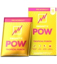 EBOOST POW Natural Pre Cvičenie Powder - 15 paketov, Tropical Punch - Preworkout Energy Booster Gym Supplement Drink Mix pre mužov a ženy - Výkon, Spoločná podpora mobility - Bezlepkové