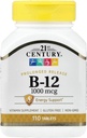 21st Century B 12 1000 μg Tablety s predĺženým uvoľňovaním, 110 Počet