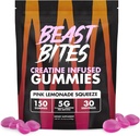BEAST BITES - Creatine Infunded Gummies - 5g Creapur Creature Monohydrate Per Serving - NSF Certified for Sport - 30 Služieb