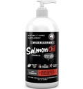 Najjemnejšie pre domácich miláčikov Wild Aljašský lososový olej pre psy a mačky - Omega 3 Rybí olej s pollock a losos pre citlivé kože a zdravie. EPA a DHA Ease svrbenie, podporuje kĺb, imunitné a srdcové zdravie (32oz)