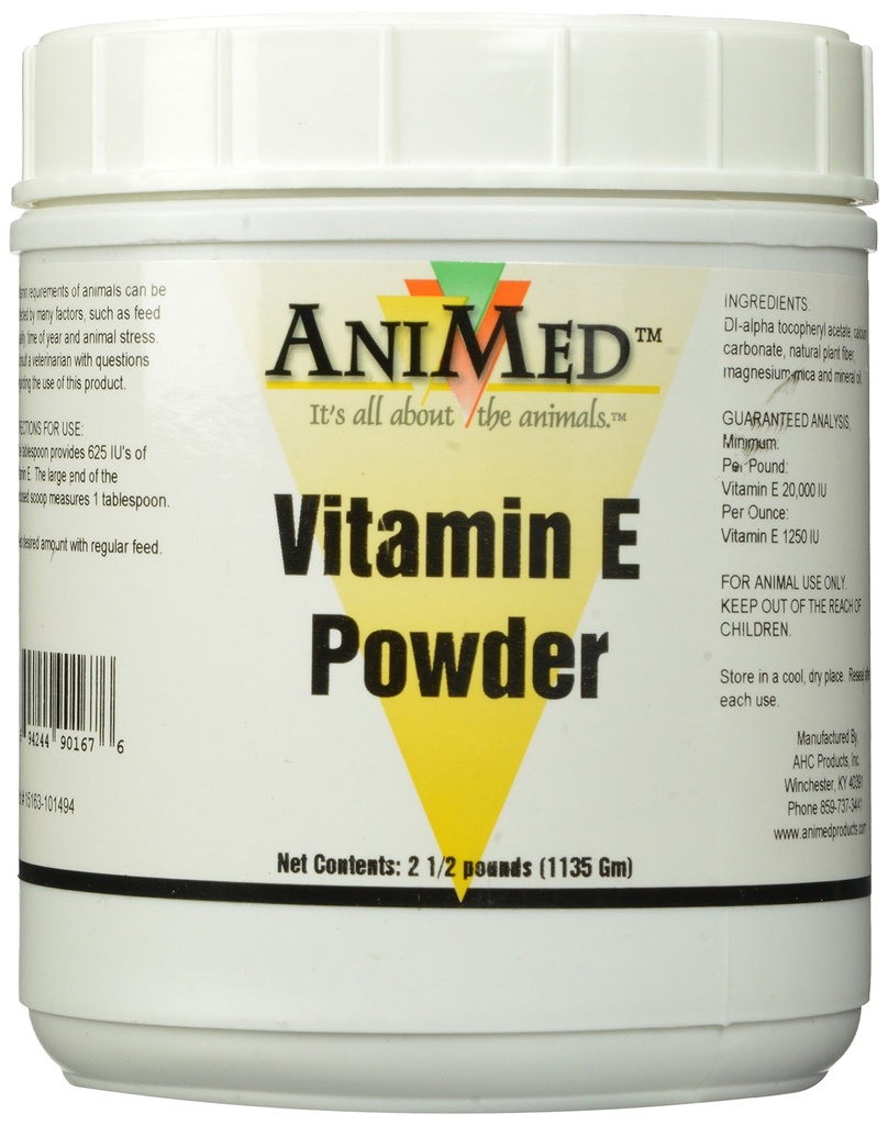 AniMed vitamín E prášok doplnok pre kone, 2,5-libra