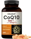 NatureBell CoQ10 100mg s Omega 3, 240 Kapsule 