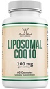 Lipozomálne CoQ10 Supplement for Antioxidant & Energy Support (100mg per Serving, 60 Day Supply), Third Party tested, Vegan Safe, non-GMO by Double Wood