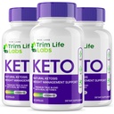 Rize laboratóriá - - Trim Life Labs Keto Kapsule - Tablety na chudnutie - Podpora Maximum Strength Formula, Keto+ACV Supplement (180 Kapsule)