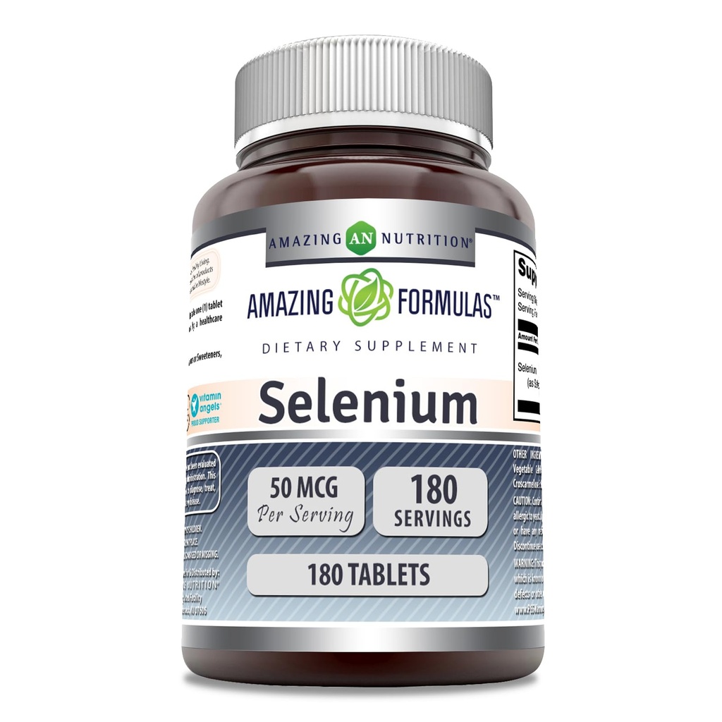 Amazing Formules Selenium 50 Mcg per Serving 180 Tablety Doplnok 