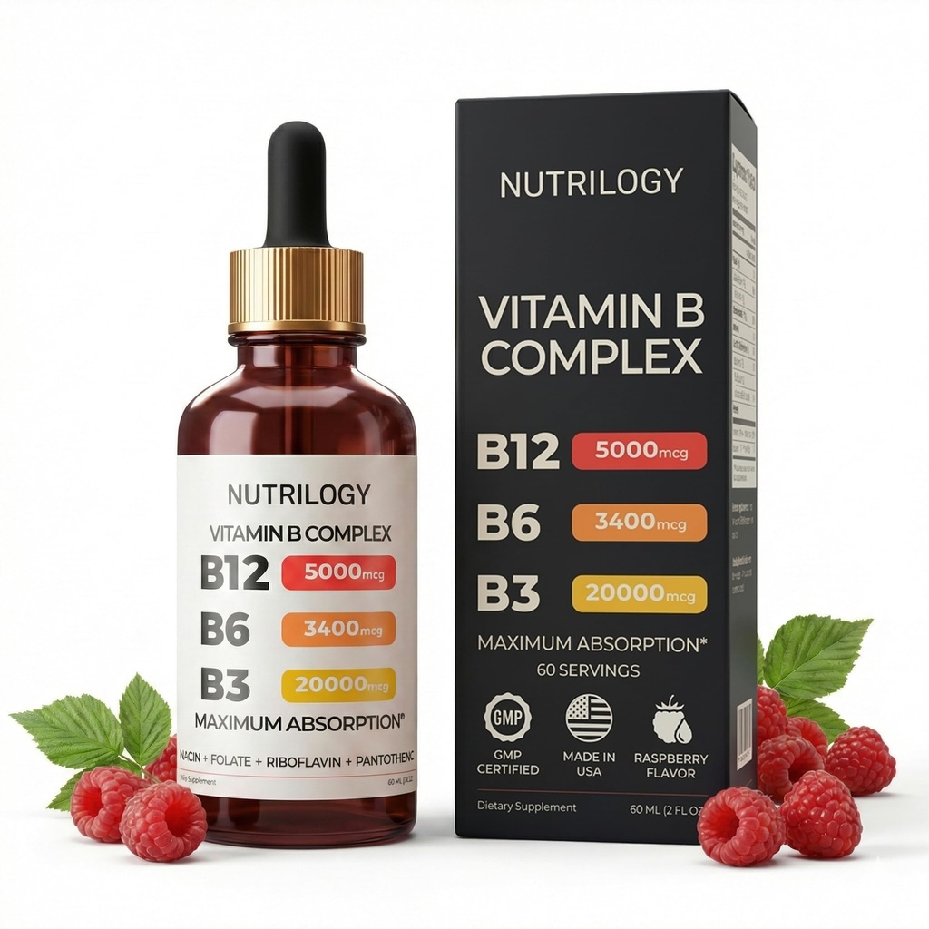 Vitamín B komplex pre mužov a ženy - Riboflavín B2, B3, B5, B6, B12 