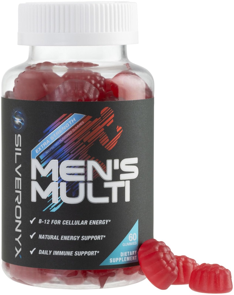 Multivitamín pre mužov - Kompletné denné pánske multivitamínové guličky s vitamínom D, B Vitamíny, zinok a viac - energia, pamäť, zameranie a podpora imunitného zdravia - 13 esenciálnych vitamínov a minerálov - 60 kapsúl