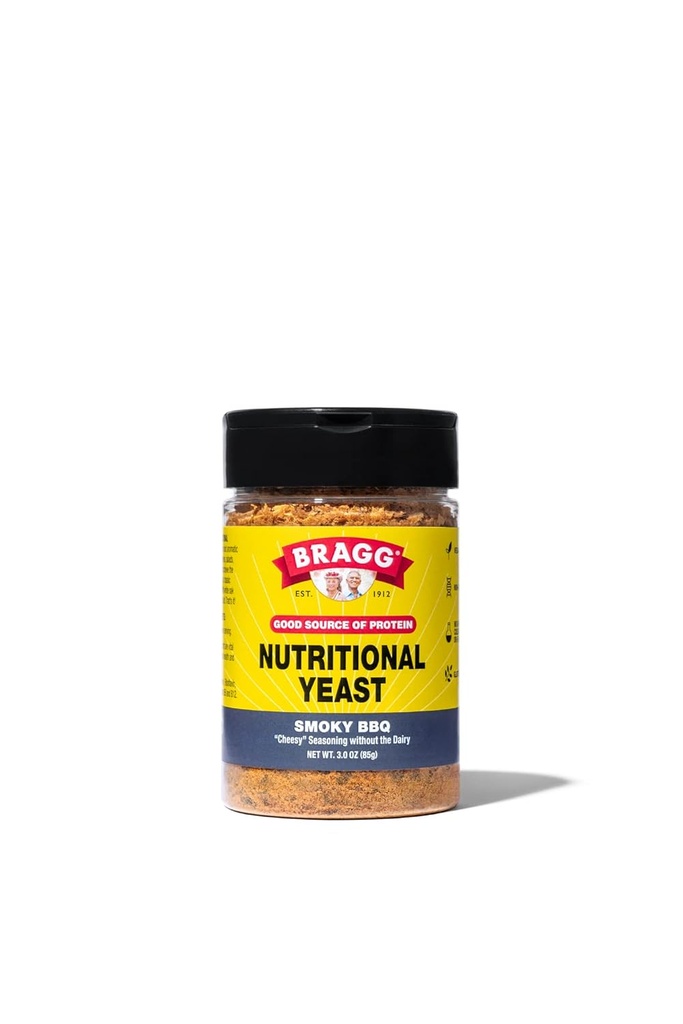 Bragg Nutritional kvasinky Smoky BBQ Seasoning - 3 oz - Mliečne bezparmezán syr náhrada - Ideálne pre šaláty, Past, Popcorn a ďalšie