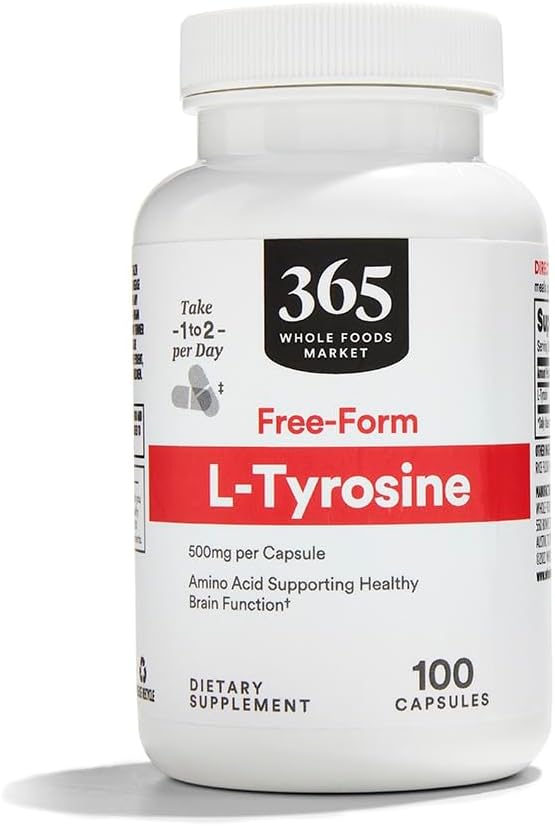 365 by Whole Foods Market, L Tyrosine 500Mg, 100 Kapsule