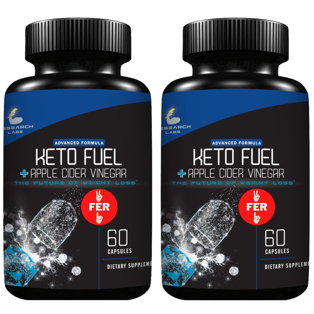 Výskum Labs 2 fer 1 Ad Keto Diet Pills Detox Cleans & Support w/Apple Cider Ocogar 120 Count Propriety Ketones, Hlad Potláčateľ Chudnutie Tabletky