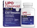 Lipo-Flavonoid Nighttime PM for Tinnitus Relief - Spánková pomoc s Melatonínom, Bioflavonoidy, & Vitamín C - zvonenie v ušiach, zdravie ucha, a relaxácia - Použitie s Lipo-Flavonoid Plus - 75 Caplets