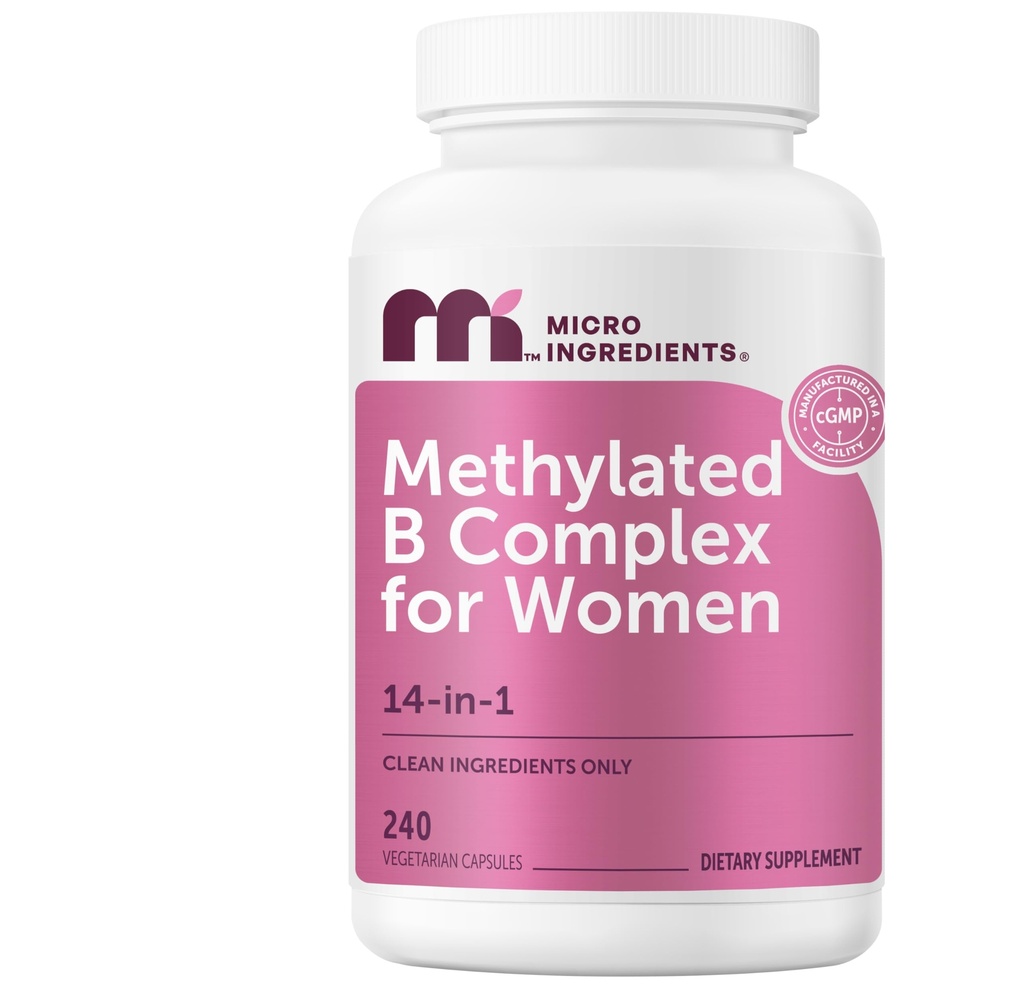 Micro Ingrediencie Metylated B Complex for Women, 240 Vegetarian Kapsule 