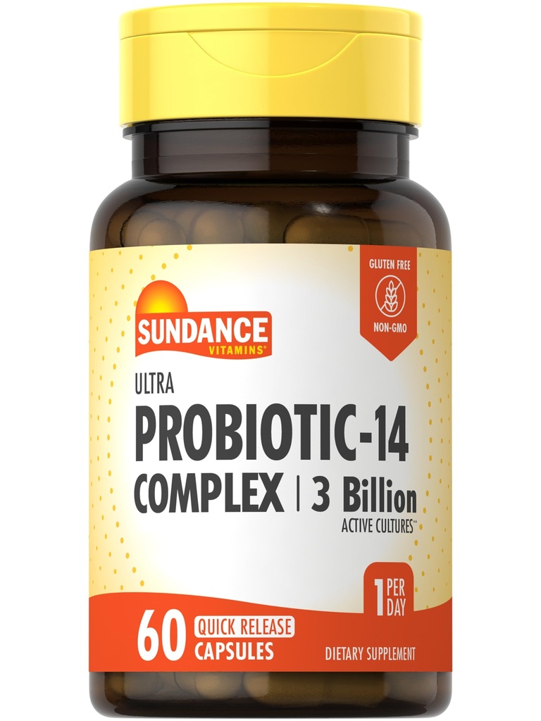 Sundance Probiotic-14 Complex 3 Miliarda aktívnych kultúr 60 Kapsule 