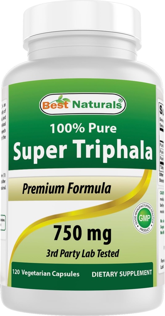 Najlepšie prírodné Triphala 750 mg 120 Vcaps