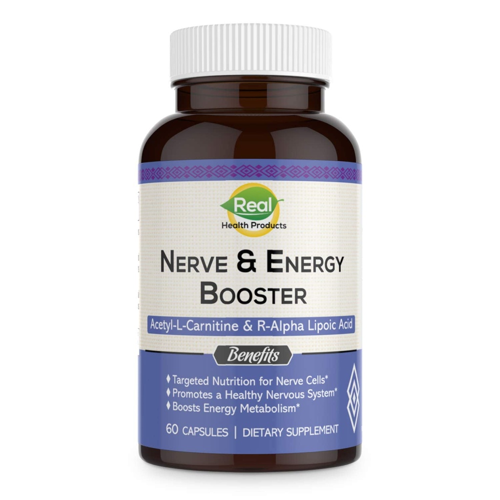 ALA Supplement - R-Alpha Kyselina lipová 300 mg & Acetyl L-karnitín 1000 mg - Nerve & Energy Booster pre Nerve, Kardiovaskulárne, Kognitívne funkcie a Antioxidant podpora, 60 kapsúl, 30 dní