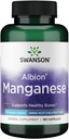 Swanson Albion oneskorený mangán Glycinát 40 Milligrams 180 kapsúl