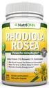 Rhodiola Rosea - 500mg - 180 Vegan Kapsule - 3% Rosavin 1% Salidroside Extract - Non-GMO - s Black Pepper pre zvýšenú absorpciu - 6 mesiacov dodávky - doplnok pre energiu a vytrvalosť