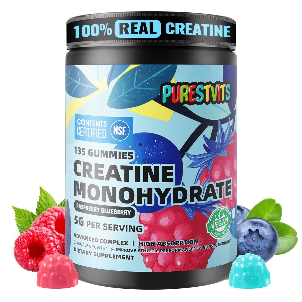 NSF Certified Creatin Gummy 5g - Kreatín Monohydrát Gummies 