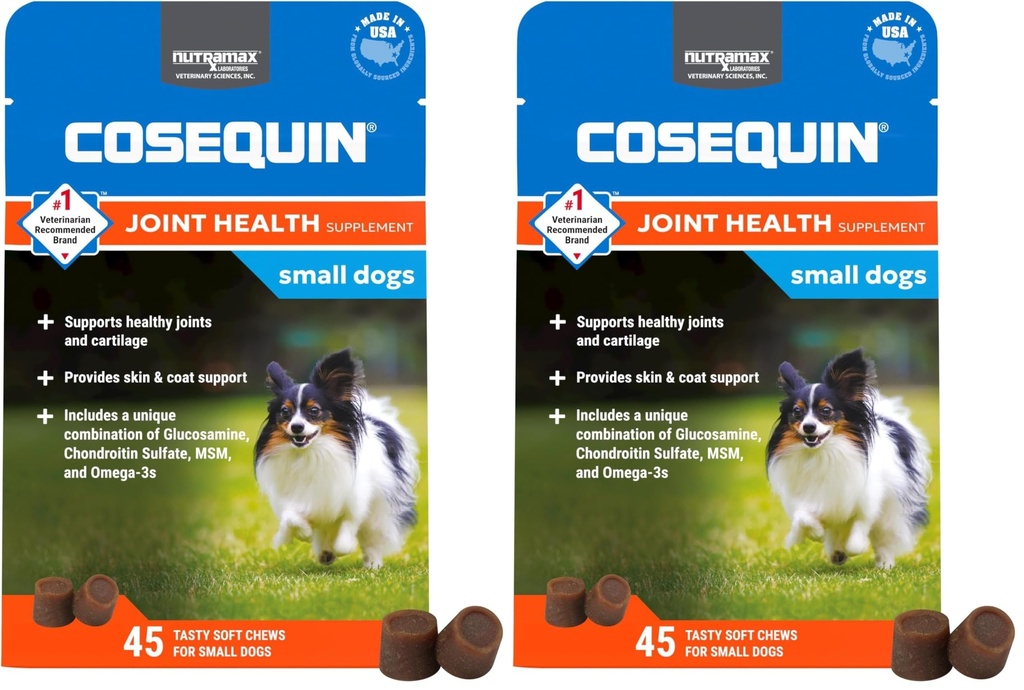 Cosequin Minis mäkké žuvačky Maximálna sila s MSM Plus Omega3,45 Počet (Pack of 2)