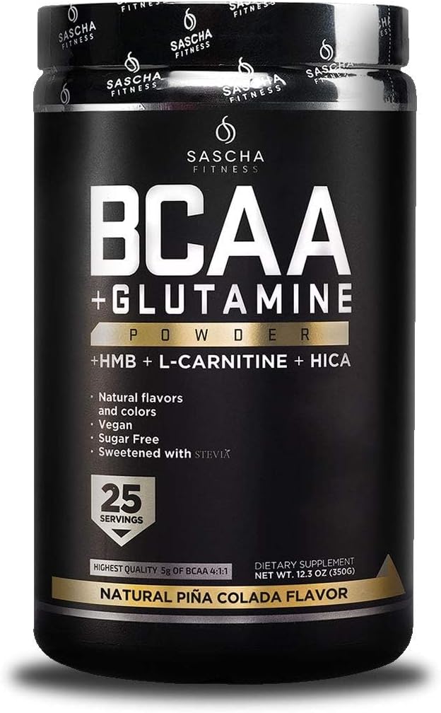 SASCHA FITNES BCAA 4:1:1 + glutamín, HMB, L-karnitín, HICA 