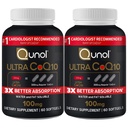 Qunol Ultra CoQ10 100mg 3X lepšia absorpcia Patentovaná voda a tuk Rozpustný prírodný doplnok Form Coenzým Q10 Antioxidant pre zdravie srdca Balíčky Softgels, 120 Počet