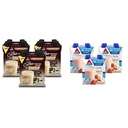 Atkins Café au Lait Iced Coffee Protein Shake, 15g Protein, Low Glycemic, 3g Net Carb, 1g Cukor a jahodový proteín Shake, 15g Protein, Low Glycemic, 2g Net Carb, 1g Cukor, Keto Friendly