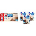 Atkins Milk Chocolate Delight Protein Shake & Dark Chocolate Royale Protein Shake, 15g Protein, Low Glycemic, 2g Net Carb, 1g Cukor, Keto Friendly, 12
