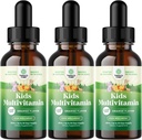 Natures Craft Liquid Multivitamin for Kids Immunity Support - Yummy Toddler Multivitamin Supplement with a C D3 E B6 and D3 Liquid Vitamins for Kids of All Ages - High Absorption (3 Pack)