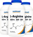 Nutricost L-arginín 500 mg, 300 kapsúl (3 fľaše)