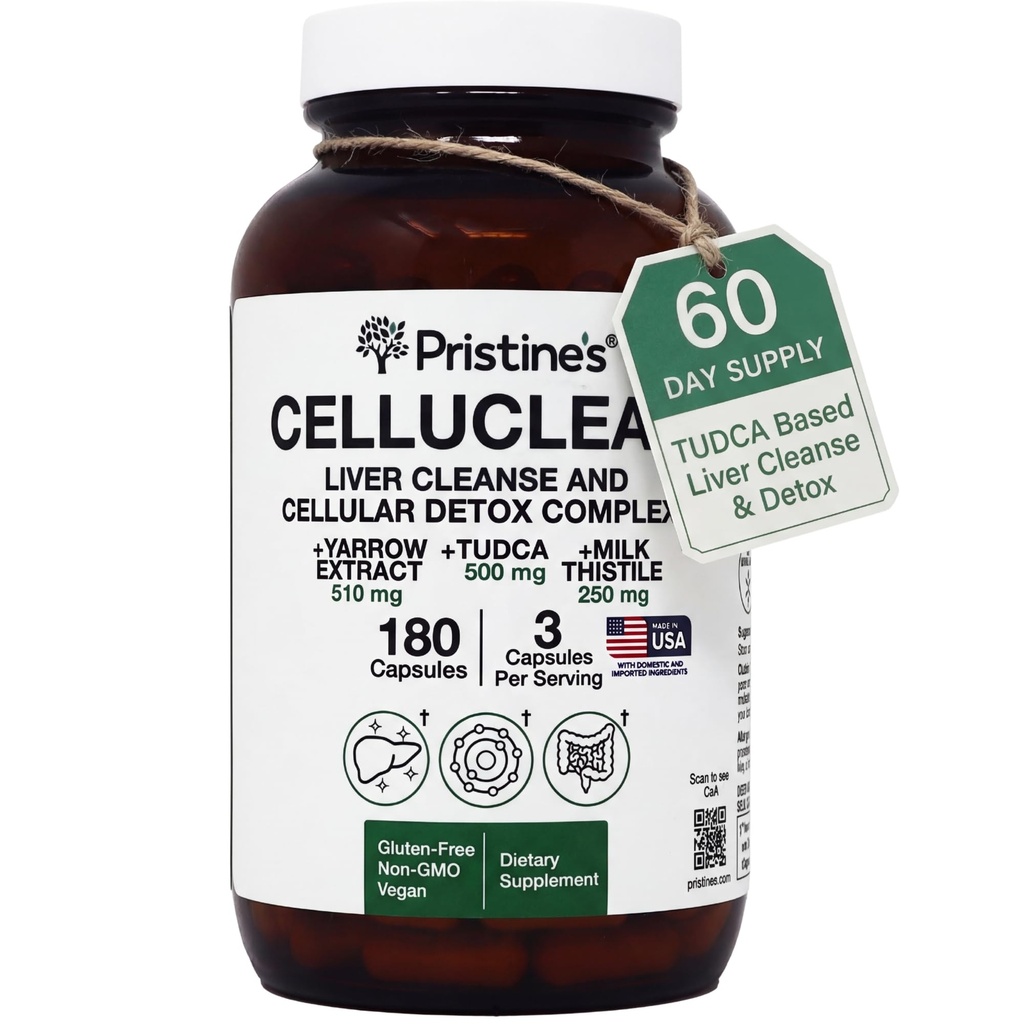 Pristrine's CelluClean Pečeň Čistenie a detoxikácia doplnok 