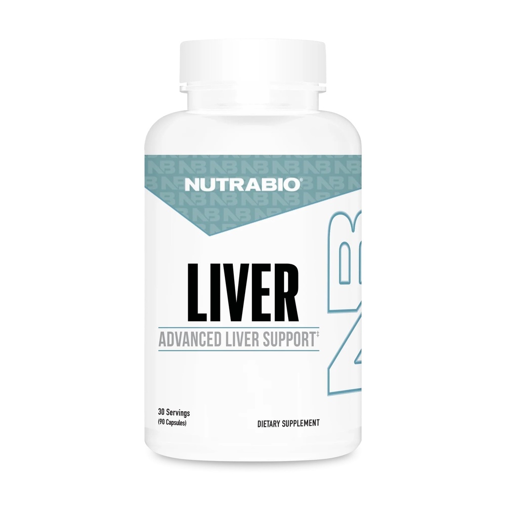 NutraBio Pečeň Supplement - Advanced Pečeň podpora s antioxidantmi, Milk Thitle Pečeň Detox, Glutatión, Tudca - Podporuje čistenie pečene Detox a opravy - 90 Kapsule