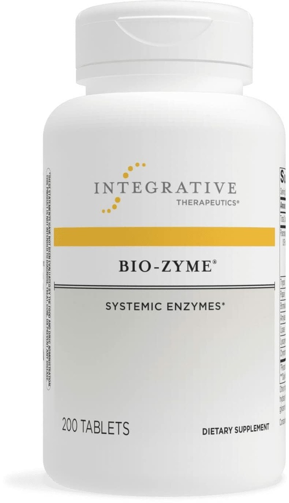 Integratívne terapie Bio-Zyme - komplex pankreatického enzýmu na podporu trávenia* - podporuje zdravé trávenie* - neriedený pankreatický extrakt - 200 tabliet (100 servírovacích)