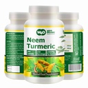 Neem Turmeric Kapsule (tablety) - High-Potency Azadirachta Indica Tablets, Neem Leaves and Turmeric in Equal Ratio - 300 tabliet, 150 Serving, 1000 Mg. Balenie po 1.