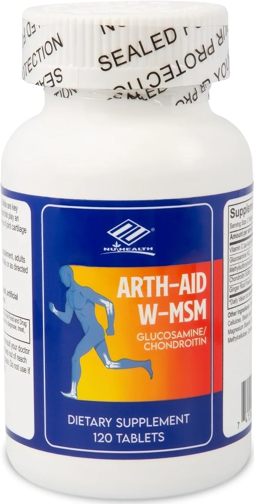 Arth-Aid W-MSM nový Glukozamín Chondroitín 120 Počet